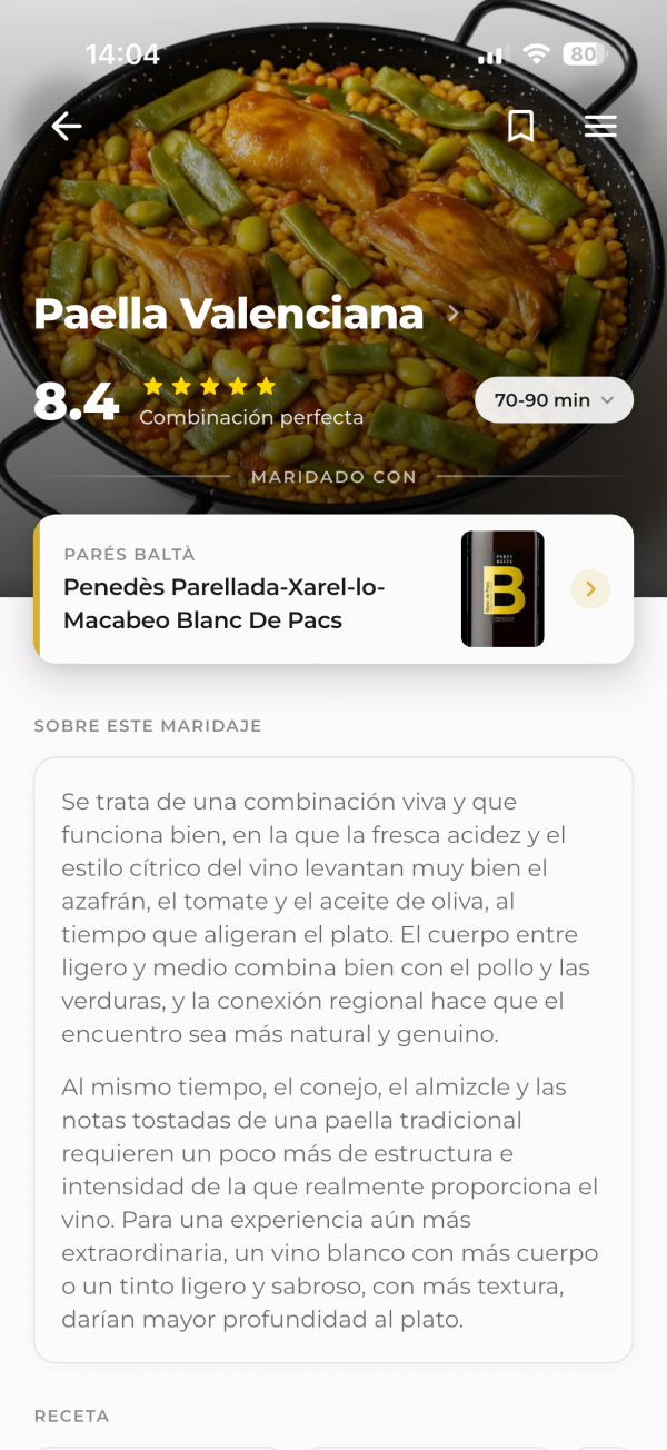 Maridaje de vinos