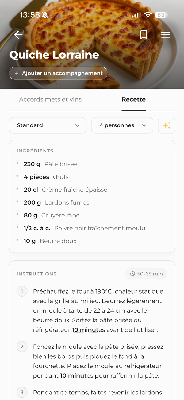 Recettes de classe mondiale