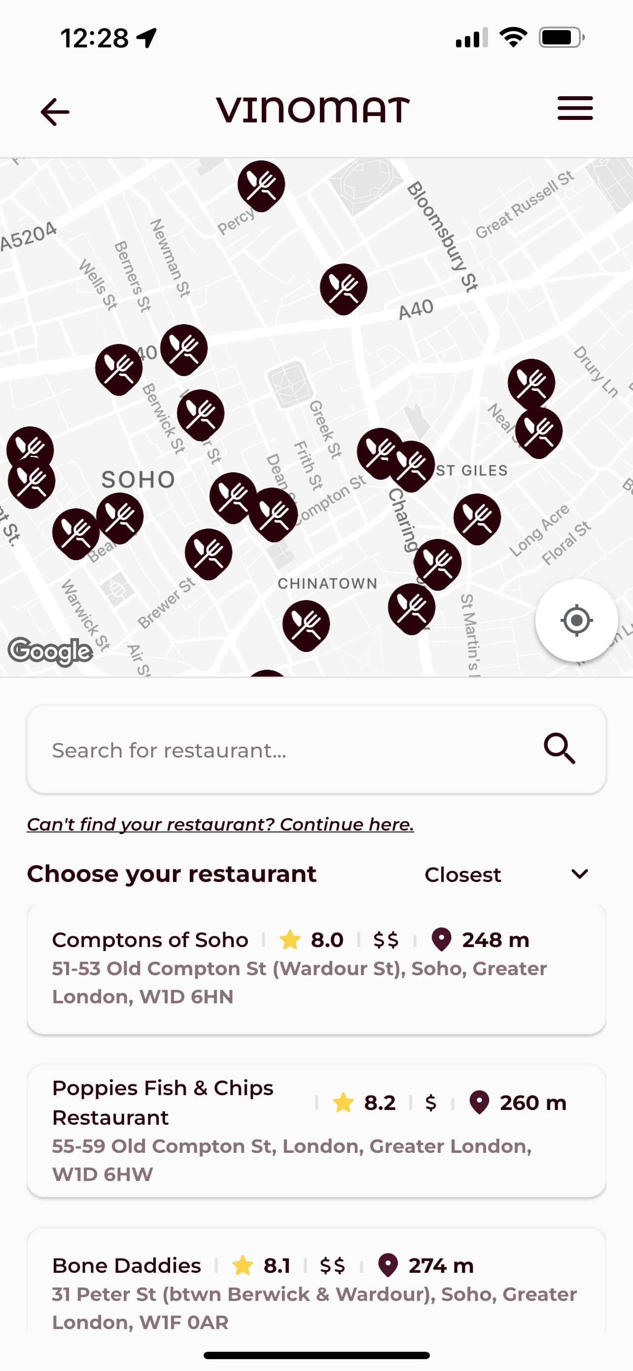 An app that works just as well at restaurants as at home.